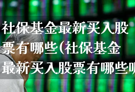 社保基金最新买入股票有哪些(社保基金最新买入股票有哪些呢)_https://www.syklpowerbike.com_北交所_第1张