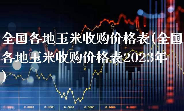 全国各地玉米收购价格表(全国各地玉米收购价格表2023年)_https://www.syklpowerbike.com_创业板_第1张