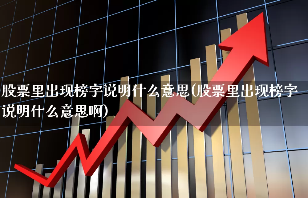 股票里出现榜字说明什么意思(股票里出现榜字说明什么意思啊)_https://www.syklpowerbike.com_深交所_第1张