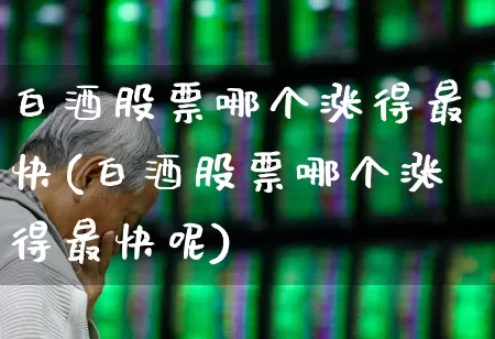 白酒股票哪个涨得最快(白酒股票哪个涨得最快呢)_https://www.syklpowerbike.com_创业板_第1张