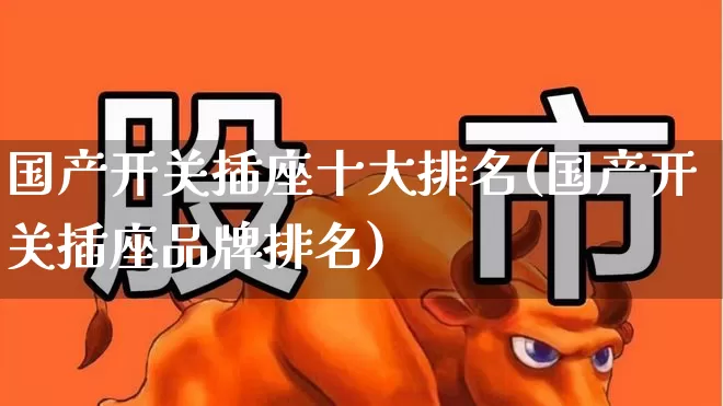 国产开关插座十大排名(国产开关插座品牌排名)_https://www.syklpowerbike.com_深交所_第1张