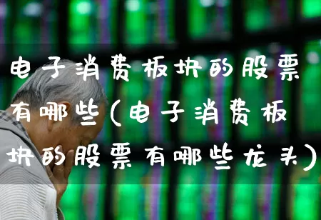 电子消费板块的股票有哪些(电子消费板块的股票有哪些龙头)_https://www.syklpowerbike.com_深交所_第1张