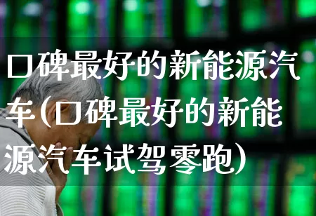 口碑最好的新能源汽车(口碑最好的新能源汽车试驾零跑)_https://www.syklpowerbike.com_深交所_第1张