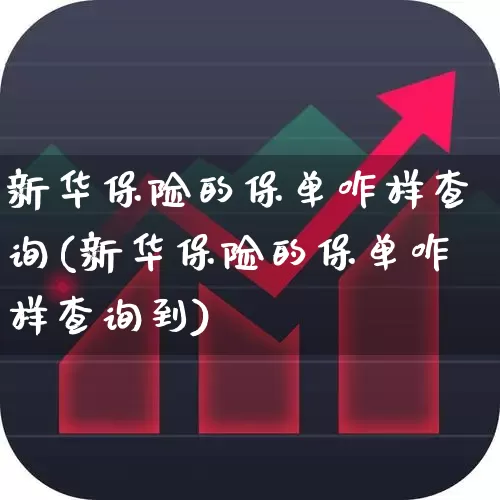 新华保险的保单咋样查询(新华保险的保单咋样查询到)_https://www.syklpowerbike.com_上交所_第1张