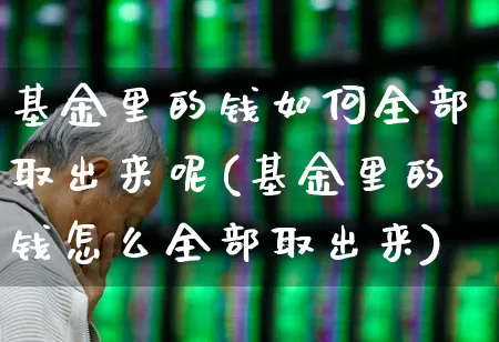 基金里的钱如何全部取出来呢(基金里的钱怎么全部取出来)_https://www.syklpowerbike.com_深交所_第1张