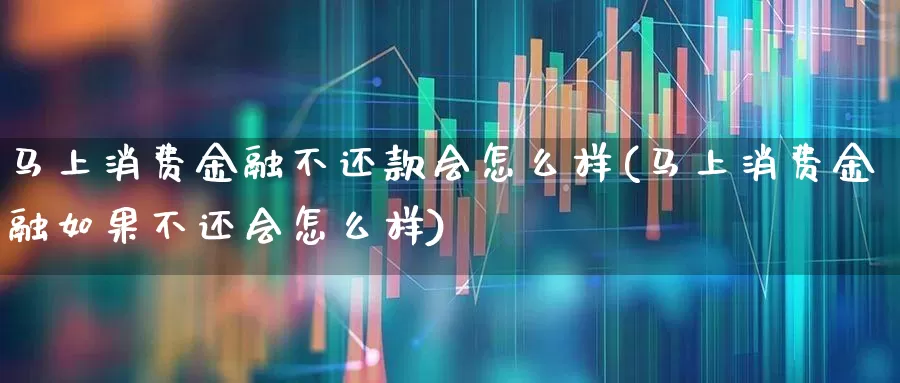 马上消费金融不还款会怎么样(马上消费金融如果不还会怎么样)_https://www.syklpowerbike.com_创业板_第1张