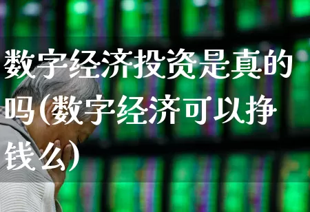 数字经济投资是真的吗(数字经济可以挣钱么)_https://www.syklpowerbike.com_科创板_第1张