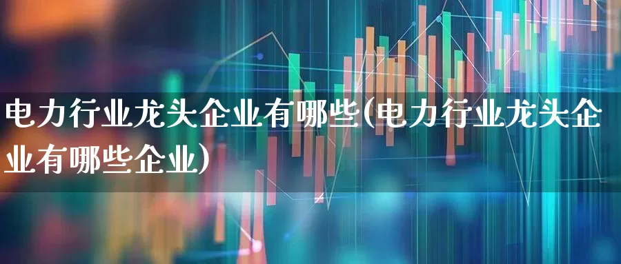 电力行业龙头企业有哪些(电力行业龙头企业有哪些企业)_https://www.syklpowerbike.com_上交所_第1张