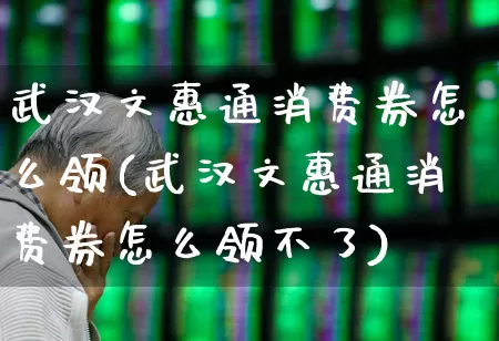 武汉文惠通消费券怎么领(武汉文惠通消费券怎么领不了)_https://www.syklpowerbike.com_科创板_第1张