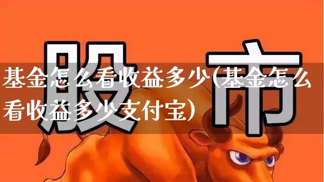 基金怎么看收益多少(基金怎么看收益多少支付宝)_https://www.syklpowerbike.com_科创板_第1张