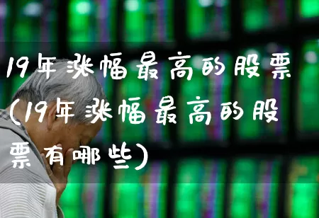19年涨幅最高的股票(19年涨幅最高的股票有哪些)_https://www.syklpowerbike.com_上交所_第1张