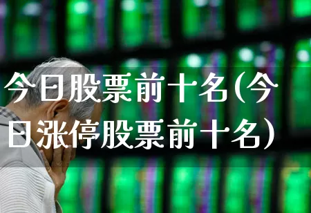 今日股票前十名(今日涨停股票前十名)_https://www.syklpowerbike.com_科创板_第1张