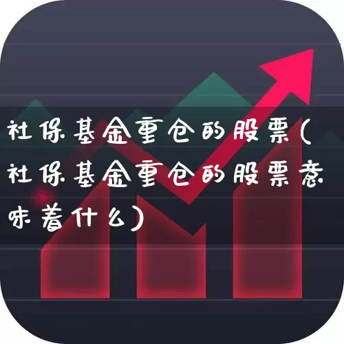 社保基金重仓的股票(社保基金重仓的股票意味着什么)_https://www.syklpowerbike.com_深交所_第1张