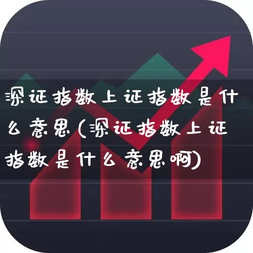深证指数上证指数是什么意思(深证指数上证指数是什么意思啊)_https://www.syklpowerbike.com_科创板_第1张