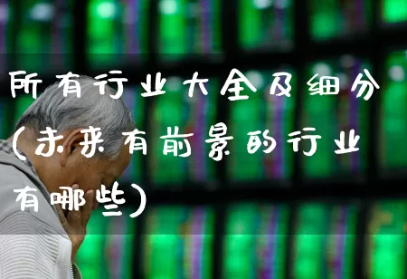 所有行业大全及细分(未来有前景的行业有哪些)_https://www.syklpowerbike.com_深交所_第1张