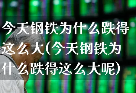 今天钢铁为什么跌得这么大(今天钢铁为什么跌得这么大呢)_https://www.syklpowerbike.com_上交所_第1张