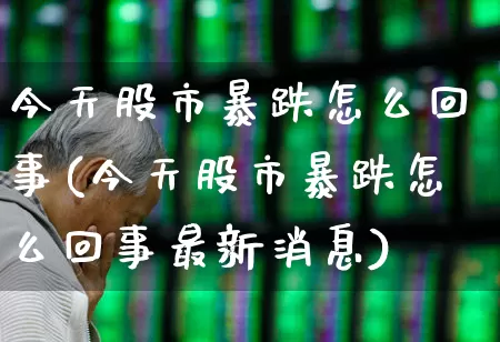 今天股市暴跌怎么回事(今天股市暴跌怎么回事最新消息)_https://www.syklpowerbike.com_上交所_第1张