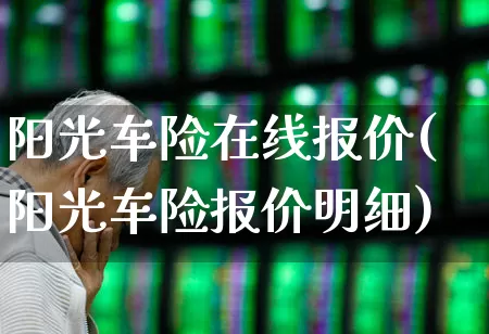 阳光车险在线报价(阳光车险报价明细)_https://www.syklpowerbike.com_深交所_第1张