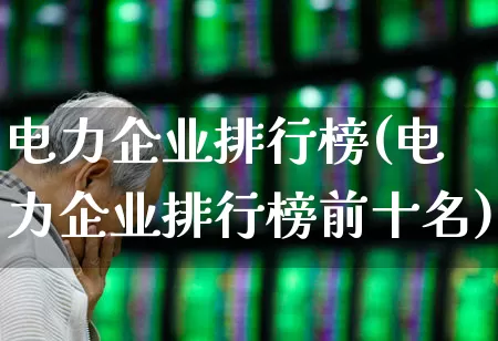 电力企业排行榜(电力企业排行榜前十名)_https://www.syklpowerbike.com_创业板_第1张