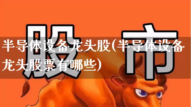 半导体设备龙头股(半导体设备龙头股票有哪些)_https://www.syklpowerbike.com_科创板_第1张