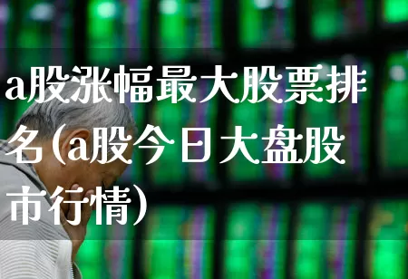 a股涨幅最大股票排名(a股今日大盘股市行情)_https://www.syklpowerbike.com_深交所_第1张