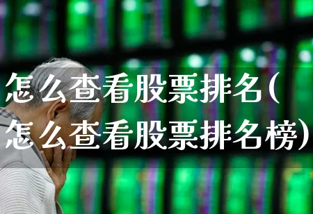 怎么查看股票排名(怎么查看股票排名榜)_https://www.syklpowerbike.com_创业板_第1张