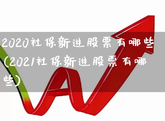 2020社保新进股票有哪些(2021社保新进股票有哪些)_https://www.syklpowerbike.com_上交所_第1张