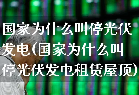 国家为什么叫停光伏发电(国家为什么叫停光伏发电租赁屋顶)_https://www.syklpowerbike.com_上交所_第1张