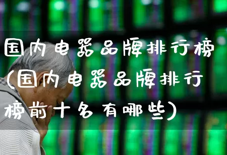 国内电器品牌排行榜(国内电器品牌排行榜前十名有哪些)_https://www.syklpowerbike.com_上交所_第1张