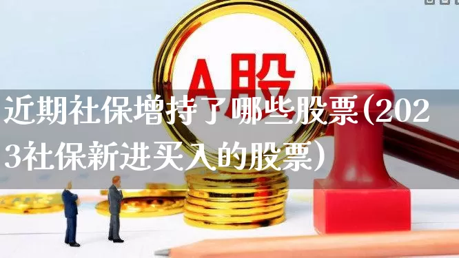 近期社保增持了哪些股票(2023社保新进买入的股票)_https://www.syklpowerbike.com_科创板_第1张