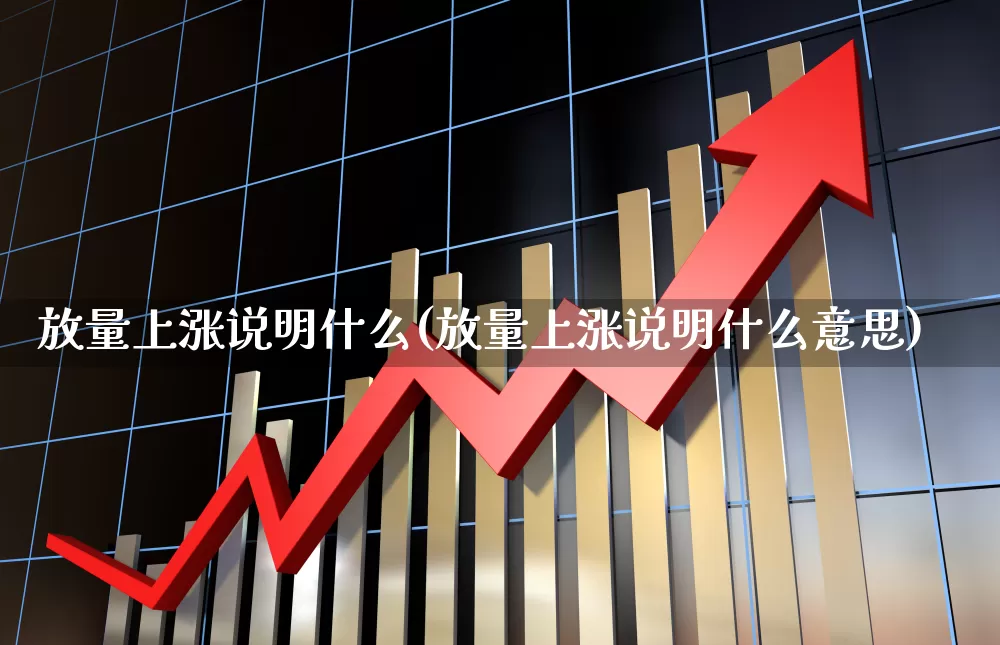 放量上涨说明什么(放量上涨说明什么意思)_https://www.syklpowerbike.com_上交所_第1张