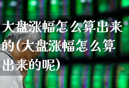 大盘涨幅怎么算出来的(大盘涨幅怎么算出来的呢)_https://www.syklpowerbike.com_上交所_第1张