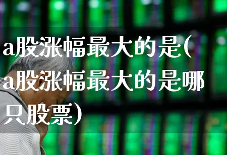 a股涨幅最大的是(a股涨幅最大的是哪只股票)_https://www.syklpowerbike.com_创业板_第1张