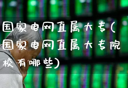 国家电网直属大专(国家电网直属大专院校有哪些)_https://www.syklpowerbike.com_上交所_第1张