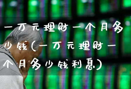 一万元理财一个月多少钱(一万元理财一个月多少钱利息)_https://www.syklpowerbike.com_创业板_第1张