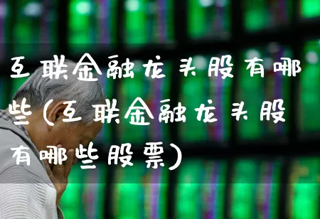 互联金融龙头股有哪些(互联金融龙头股有哪些股票)_https://www.syklpowerbike.com_创业板_第1张