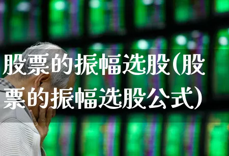 股票的振幅选股(股票的振幅选股公式)_https://www.syklpowerbike.com_北交所_第1张