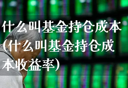 什么叫基金持仓成本(什么叫基金持仓成本收益率)_https://www.syklpowerbike.com_创业板_第1张
