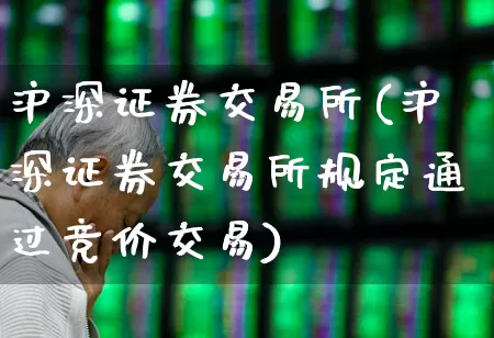沪深证券交易所(沪深证券交易所规定通过竞价交易)_https://www.syklpowerbike.com_科创板_第1张