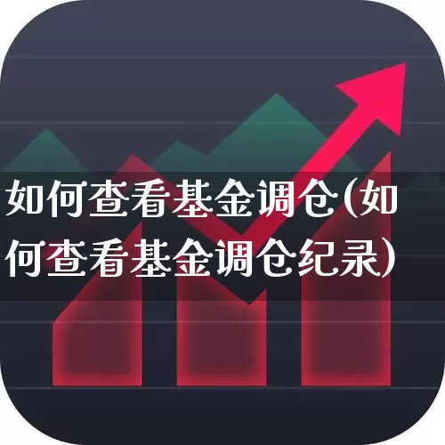 如何查看基金调仓(如何查看基金调仓纪录)_https://www.syklpowerbike.com_北交所_第1张