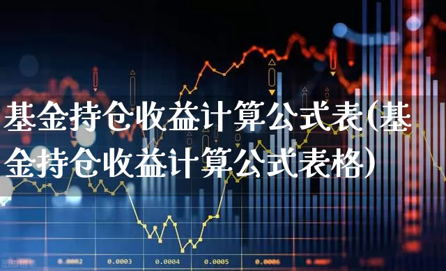 基金持仓收益计算公式表(基金持仓收益计算公式表格)_https://www.syklpowerbike.com_科创板_第1张