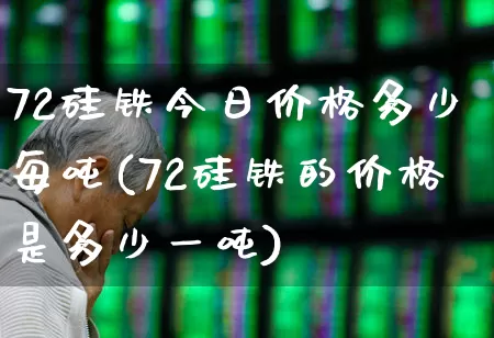 72硅铁今日价格多少每吨(72硅铁的价格是多少一吨)_https://www.syklpowerbike.com_科创板_第1张