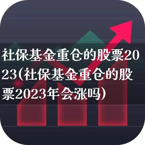 社保基金重仓的股票2023(社保基金重仓的股票2023年会涨吗)_https://www.syklpowerbike.com_北交所_第1张
