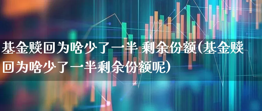基金赎回为啥少了一半 剩余份额(基金赎回为啥少了一半剩余份额呢)_https://www.syklpowerbike.com_北交所_第1张