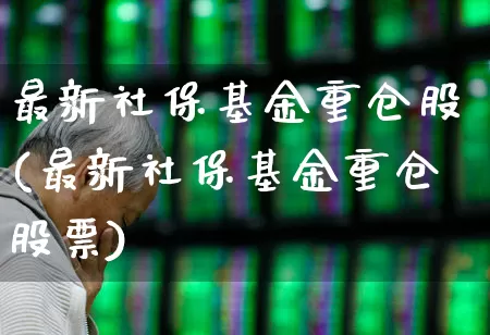 最新社保基金重仓股(最新社保基金重仓股票)_https://www.syklpowerbike.com_北交所_第1张